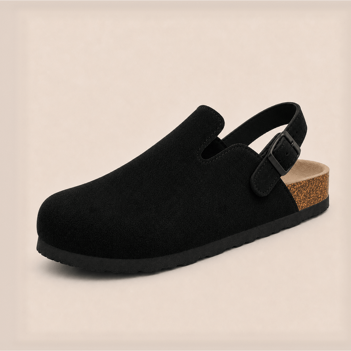 The Backstrap Suede Clog