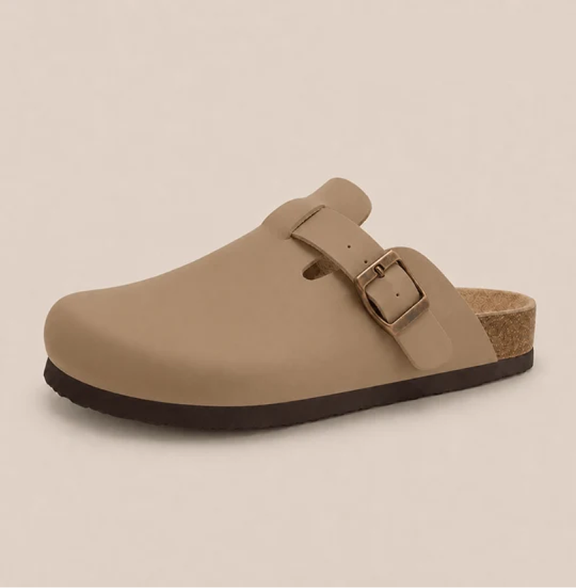 The Smooth Faux-Leather Clog