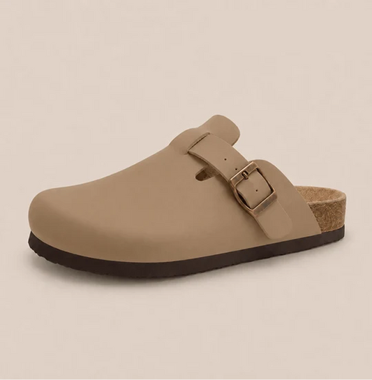 The Smooth Faux-Leather Clog