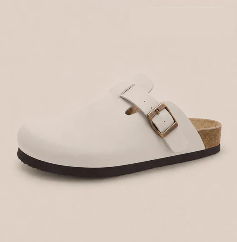 The Smooth Faux-Leather Clog